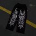 Men's Clothing American Street Fashion 3D Three Dimensional Printing Loose Fit Unisex Casual Cool Trousers_viptrois.com