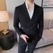 CT New Casual Trendy British Style Stylish High-end Slim Fit Men's Suit Solid Color Jacket Trend_viptrois.com