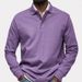 "Classic Knit Button-Up Shirt – Versatile Polyester Long Sleeve For Casual & Smart Wear (Multiple Colors)"_viptrois.com
