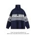 Men's Fair Isle Knit Sweater – Chunky High Neck Christmas Pattern Pullover For Winter (S-XXL)_viptrois.com