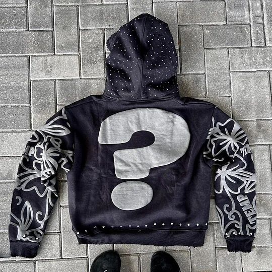 Digital 3D Printing Street Fashion Y2K Destruction Hoodie Loose Pullover Sweater_viptrois.com
