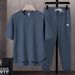 Men's Clothing Large Size Loose Shorts Casual Simple Sports Short Sleeves_viptrois.com