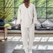 Solid Color Texture Fashion Casual Men's Suit_viptrois.com