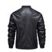 Men's Faux Leather Jacket - Slim Fit Double Breasted Biker Coat, Windproof Casual Blazer For Everyday Wear (Black, Sizes M-3XL)_viptrois.com