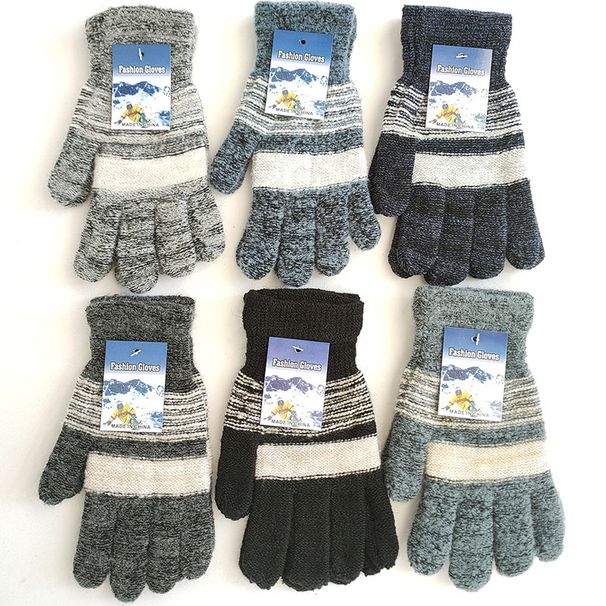 Pulse New Autumn And Winter Mohair Men's Student Full-Finger Warm Protective Gloves Street Vendor Hot-Selling Model_viptrois.com
