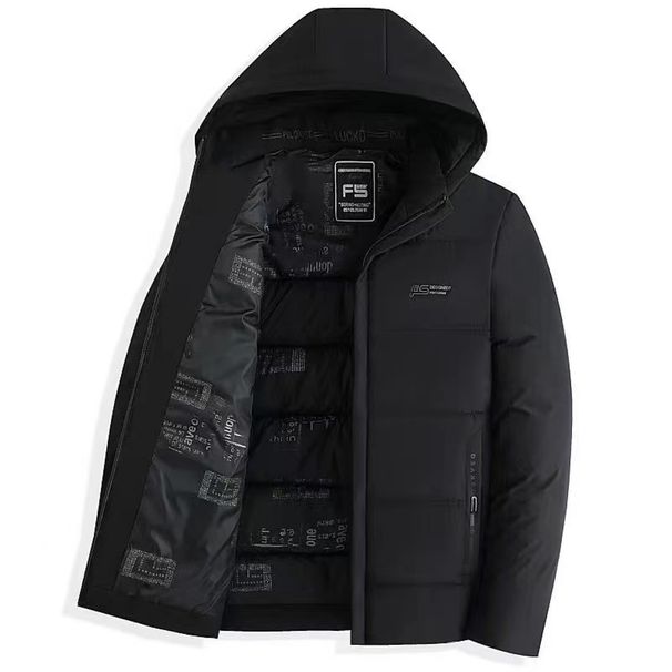 1 Thickened Detachable Hood Jacket 2024 Winter New Men's Fashion Middle-aged And Elderly Business Casual Warm Cotton Coat_viptrois.com