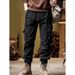 Men's Clothing Trade Trendy Men's Workwear Casual Pants 2025 New Style Parachute Pants High Waisted Wide Leg Sports Pants_viptrois.com