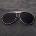 Blue Plus Single Pair Of High End Sunglasses Glasses Metal Frog Mirror Color Film Sunglasses_viptrois.com