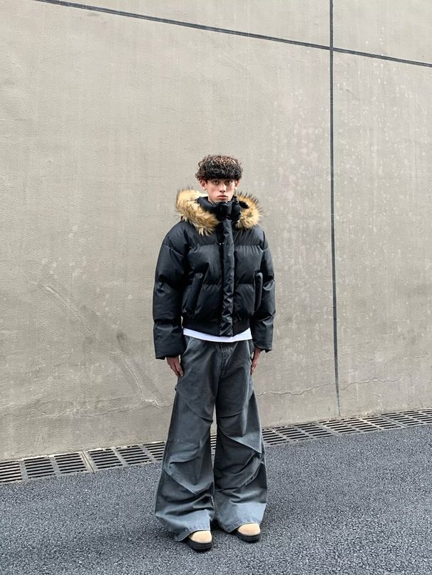 American Style Detachable Hooded Fur Collar Thickened Warm Mountain Eagle Jacket Winter Men's National Trend High-end_viptrois.com