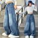 Girls Jeans Machete Pants New Children's Miscellaneous European And American Jeans_viptrois.com