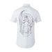 Men’s Short-Sleeve Shirt – Bold Back Crystal Rhinestones, Slim Fit, Breathable Cotton, Streetwear Fashion_viptrois.com