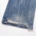 Men's Clothing American Gradient Ripped Jeans High Street Vibe Trendy Brand Design Men's Loose Straight Wide Leg Pants Trousers_viptrois.com