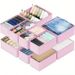 3-Piece Set Foldable Fabric Storage Drawers For Underwear, Socks & Clothes - Small, Medium & Large Organizer Bins For Closet, Dresser & Home_viptrois.com