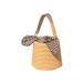 Women's Bucket Bag Bow Plaid Bucket Braid Bag Fashion Single Shoulder Cross-body Braid Handbag For Women_viptrois.com