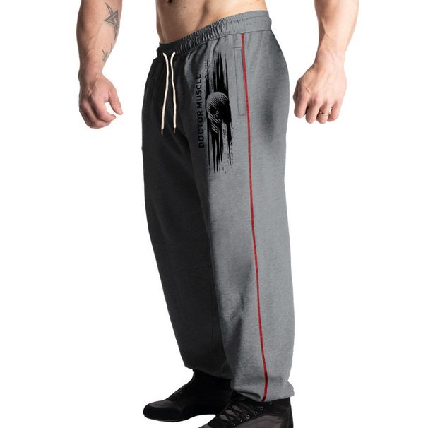 Men's Relaxed-Fit Jogger Pants Wide-Leg Training Trousers for Running Squats Casual Wear All-Season Comfort_viptrois.com