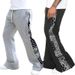 Men's High Street Hip-Hop Pants – West Coast Inspired Button-Detailed Joggers (Black/Gray, S-XXXL)_viptrois.com