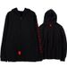 New Black Cotton Hoodie Made Zipper Teen Cardigan Sweatshirt_viptrois.com