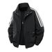 Men's Stand Collar Jacket - Slim Fit Lightweight Polyester Coat For Casual & Business Wear_viptrois.com