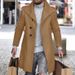 Loom Loom European And American Cross-Border New Autumn Winter Mid-Length Men's Jacket Trench Coat Woolen Large Lapel_viptrois.com