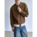 Pure American Retro Color-Block Two-Piece Button Cardigan Sweater Men's Autumn Winter New Loose Casual Knitted Jacket_viptrois.com