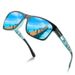 Square Polarized Sunglasses For Men Women, Fishing Running Driving Red Sun Glasses_viptrois.com