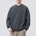 Japanese Retro Autumn New Men's Patchwork Design Long Sleeve Sweatshirt Loose Versatile Trendy Round Neck Casual Solid_viptrois.com
