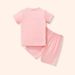 Mother & Kids Summer New Children's Cartoon Casual Fashion Short Sleeved Shorts Suit Sweet And Cute Swan Clothing_viptrois.com