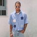 Cross-border European And American Men's Casual Spring-summer Valentine's Day Beach Vacation Floral Print Plaid_viptrois.com
