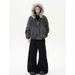 American Tie-dye Big Fur Collar Cotton Jacket 2025 Popular Winter Cotton-padded Clothes Trendy Brand Hooded Thickened Warm Fur Collar Men_viptrois.com