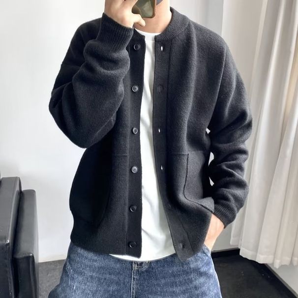 Solid Color Detachable Scarf Sweater, Warm And Loose Knit Sweater_viptrois.com