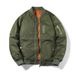 American Flag Embroidery Bomber Jacket, Men's Casual Letterman Collar Zip Up Jacket For Spring Fall Outdoor_viptrois.com
