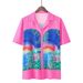 High Street Flower Shirt Suit Retro Shirt Cross Border Casual Shorts Men_viptrois.com