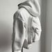 Men's Casual Box Fit Zip-Up Hoodie Sweatshirt With Stand Collar, Lightweight Cotton Blend, Grey & Black Color Options (M-3XL)_viptrois.com