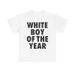 CAMISETA BLANCA DEL AÑO PARA HOMBRE - Ropa Hombre, Camiseta Oversized, Streetwear, Casual, Clásica, Algodón, De Manga_viptrois.com