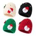 Autumn and Winter Knitted Woolen Children's Little Bear Cute Wind Warm Cover Cold Hat Plush Thickened Student Style_viptrois.com