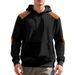 Cross-border Foreign Trade American Autumn And Winter European Size Men's Casual Color Matching Pullover Jacquard Men's Plaid Hooded Big Pocket_viptrois.com