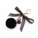 Bag Charm Cute Bow Keychain Lace Fur Ball Bag Plush Pendant Cartoon Car Keychain Small Gift Accessories_viptrois.com