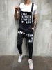 Men's Clothing Bib Pants, Slim Fit, Slim Men's Pants, Cross-border Exclusive, European Popular Men's Bib Pants_viptrois.com