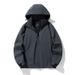 Spring Autumn Men's And Women's Same Style Outdoor Single Layer Windproof With Detachable Hat, Casual Stormtrooper_viptrois.com