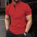 Men's Stretch Cotton-Blend Polo Shirt – Breathable & Lightweight Summer Top (White/Black/Grey/Dark Green/Red) – S-XXXL_viptrois.com