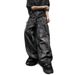 Men's Clothing Hot Jeans Y2k Dark Line Design Sense Wide Leg Pants Street Loose Trousers Trend_viptrois.com