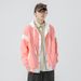 Men's Clothing Men's Spring And Autumn New Men's Sweatshirt Korean Style Trendy Brand Color Blocked Buttoned Cardigan Jacket Student Couple Outfit_viptrois.com