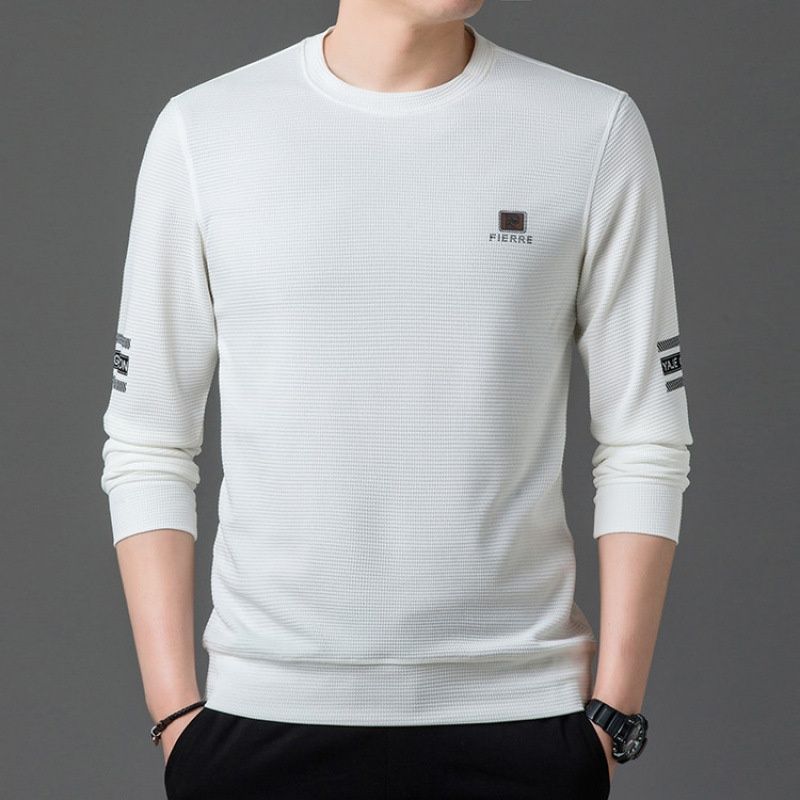 Loom Loom Foreign Trade Wholesale Cross-Border Spring And Autumn New Round Neck Men's Casual Pullover Sweatshi Long Sleeve_viptrois.com