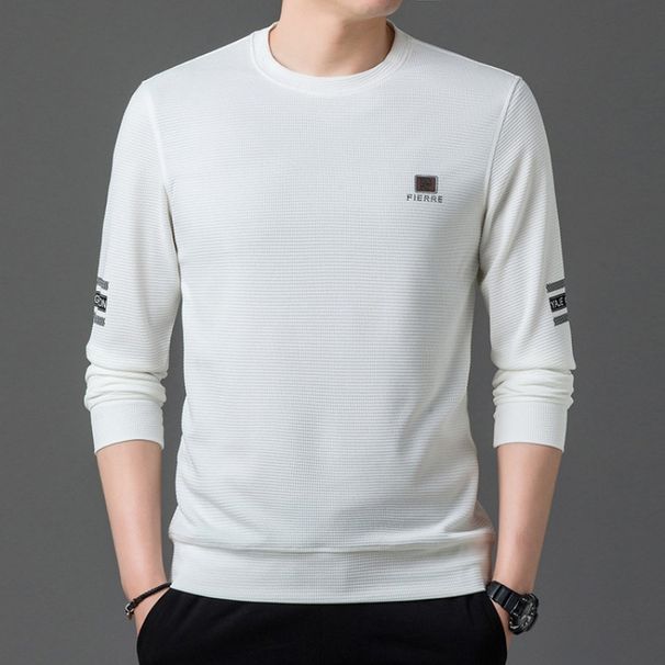 Loom Loom Foreign Trade Wholesale Cross-Border Spring And Autumn New Round Neck Men's Casual Pullover Sweatshi Long Sleeve_viptrois.com