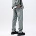 Men's Clothing High Street Floral Trousers Men's Loose Straight Fashion Brand Suit Versatile Men's Jeans_viptrois.com