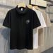 2025d Trendy Printed Letter 0k Men's Turn-down Collar Polo Shirt Short Sleeve T-shirt Summer New Business Casual Top_viptrois.com