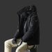 Premium Men's Winter Down Jacket With 800 Fill Power White Goose Down, Hooded Windproof Thermal Coat For Extreme Cold Weather, Black/Oatmeal/Navy_viptrois.com