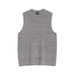 Men's Clothing Handsome Hollow Knitted Vest Men's Summer Loose Sleeveless T Shirt Version Of The Trendy Niche Round Neck Waistcoat_viptrois.com