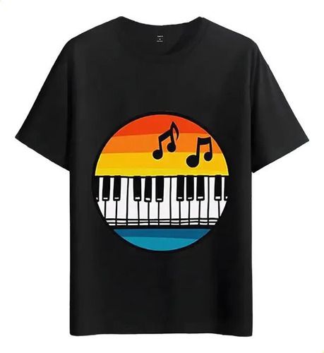 Tshirt 2026 Muscle Freaks Piano Notes Retro Musical Style_viptrois.com