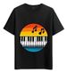 Tshirt 2026 Muscle Freaks Piano Notes Retro Musical Style_viptrois.com